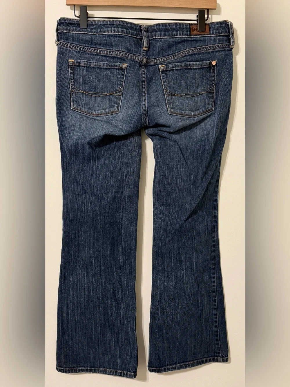 Tilt Huntington Flare Jeans Womens Size 7 Short Blue Stretch Low Rise Y2K